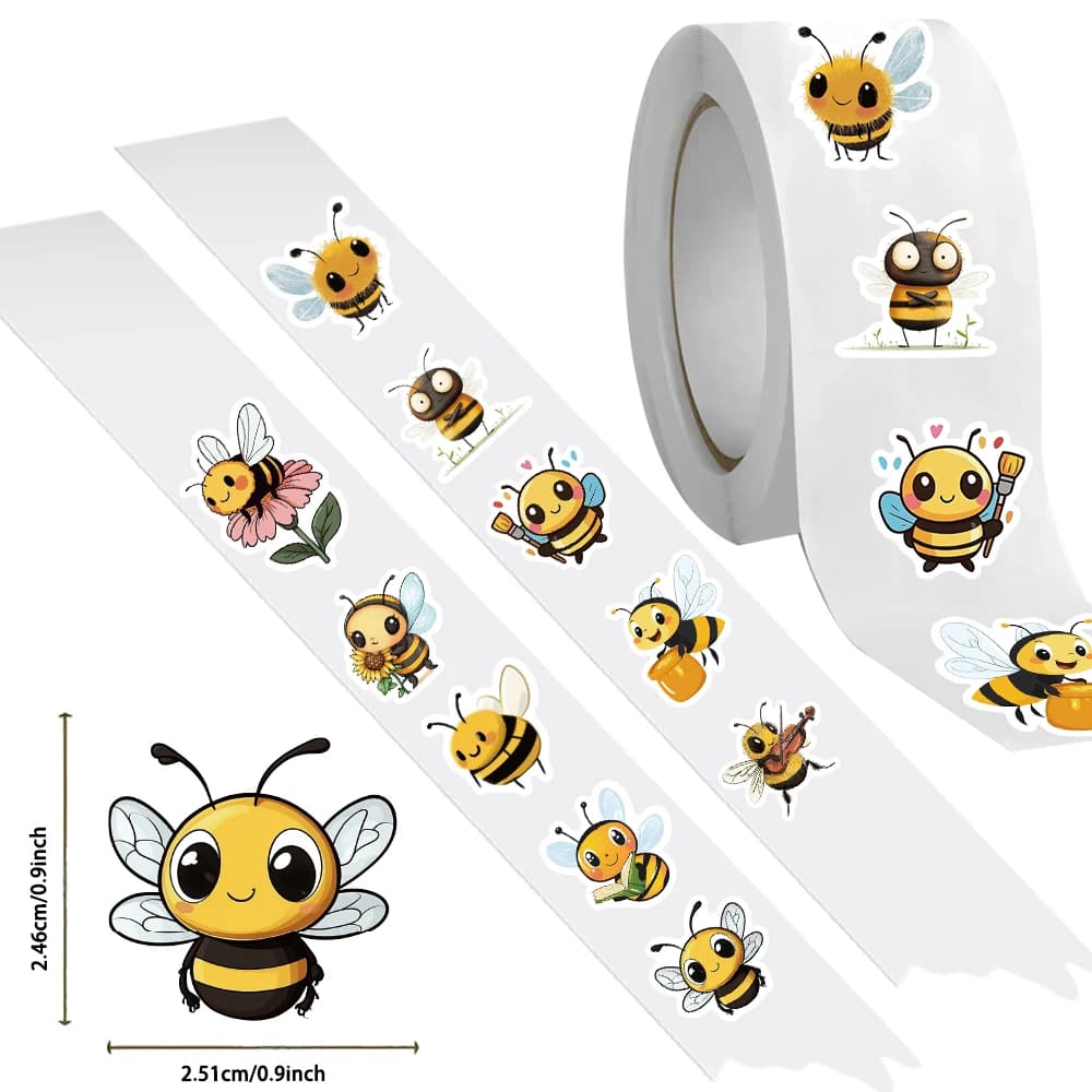 500 pezzi adesivi animali ape per scrapbook journaling laptop paraurti skateboard bottiglie d'acqua computer telefono decorazione
