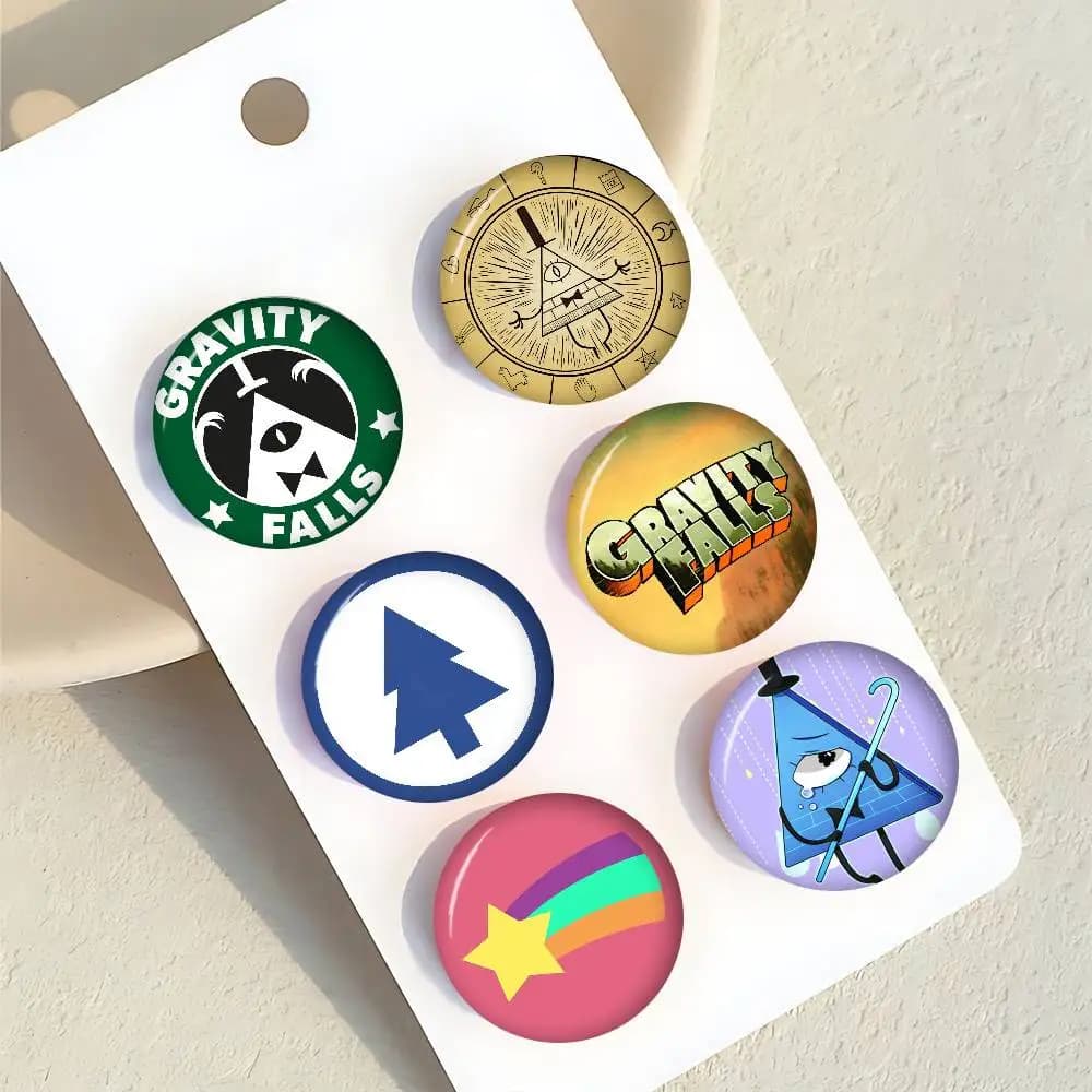 Spille della Serie Carina, Distintivi Divertenti, Spille Interessanti con Animali Cartoon, Accessorio Regalo per Zaini e Vestiti, Cartoon G-Gravity F-Falls Lase