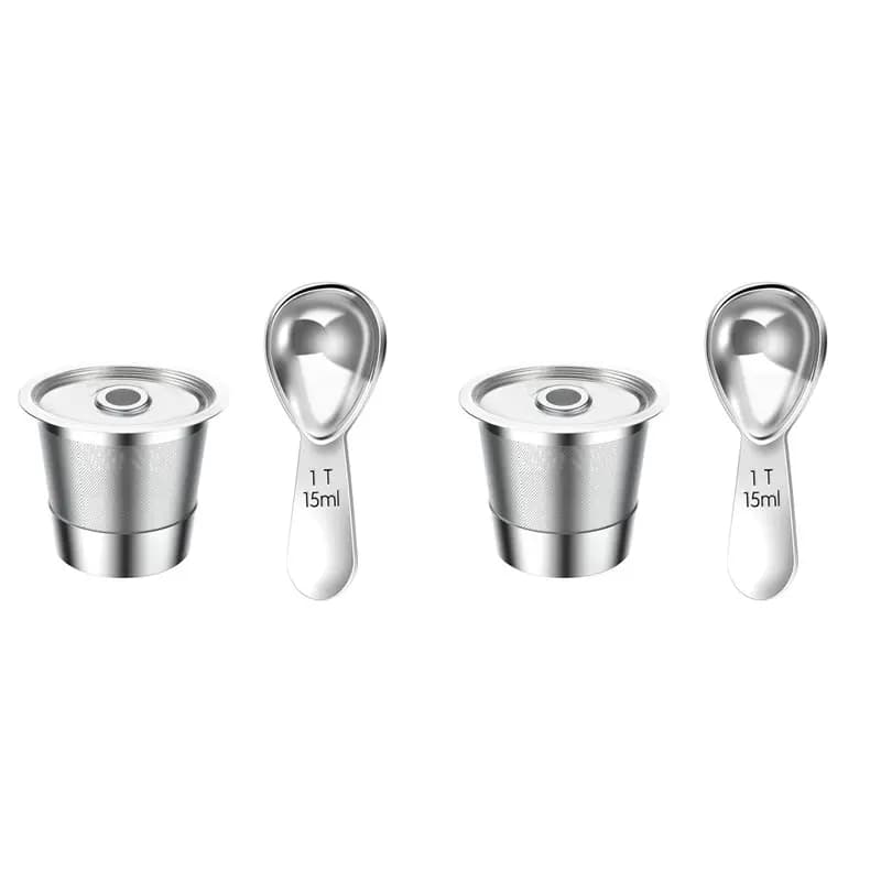BAAJ-2X Reusable K-Cups For Ninja Coffee Maker CFP101 & PB051/PB041, Coffee Filter Pods,Coffee Filter Pods Accessories