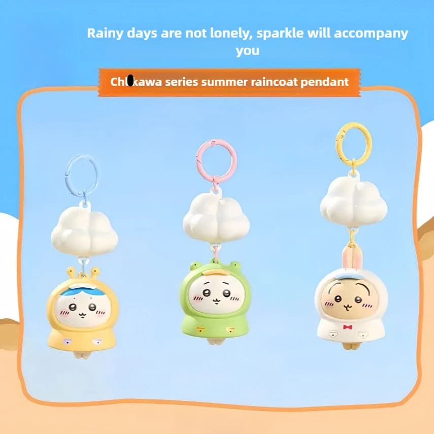 Cute Chiikawa Hachiware Use Bunny Cloud Light Keyring Kawaii Night Lamp Pendant Bag Charm Couple Gift Gift Decoration Room
