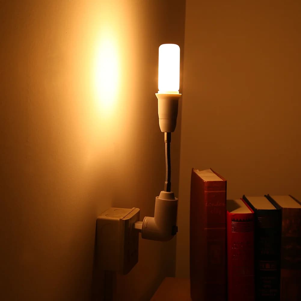 Flexible Extension Adapter Converter from E27 to E27 LED Bulb Lighting Support Desk Lighting Accessories