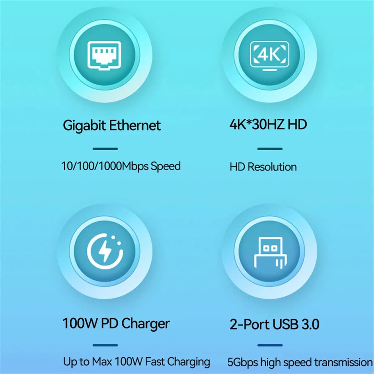 2025+ Docking Station Type-C Hub Pro 8 9 X con lettore di schede di memoria USB 3.0 4K RJ45