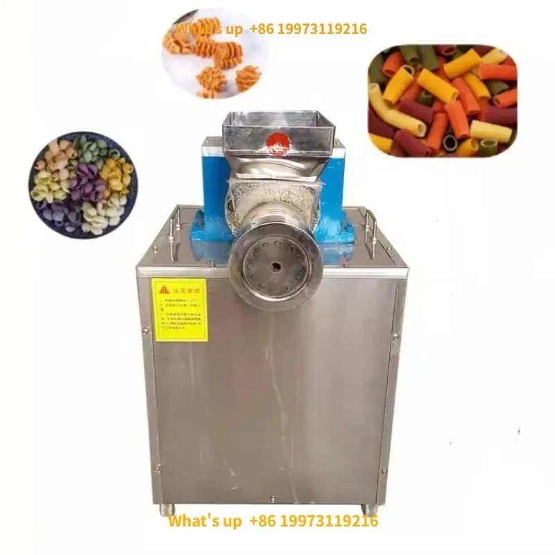 2026 Macchina automatica per pasta e noodle per uso domestico Piccola macchina per macaroni di mais dalla farina 220V con componenti principali del motore per il ristorante