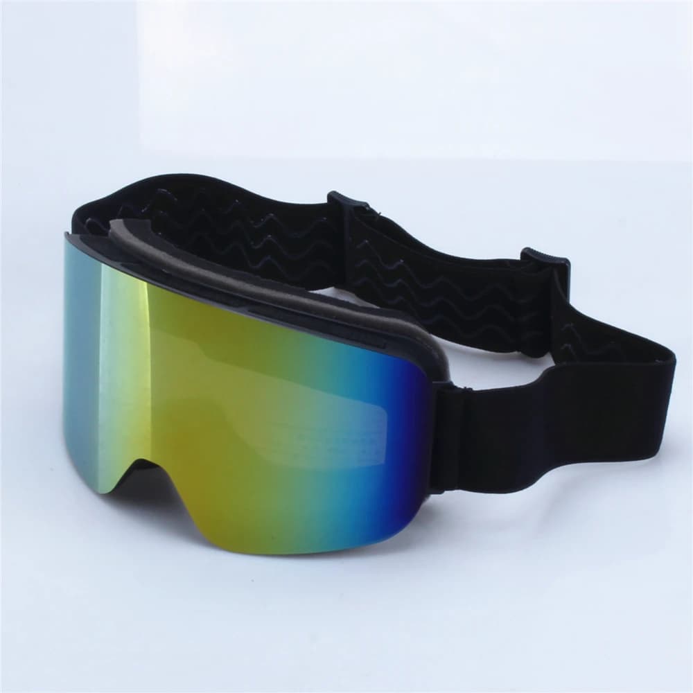 Occhiali da snowboard da sci grandi unisex per adulti Protezione UV 400 Doppia maschera cilindrica antiappannamento sopra gli occhiali Occhiali da sci