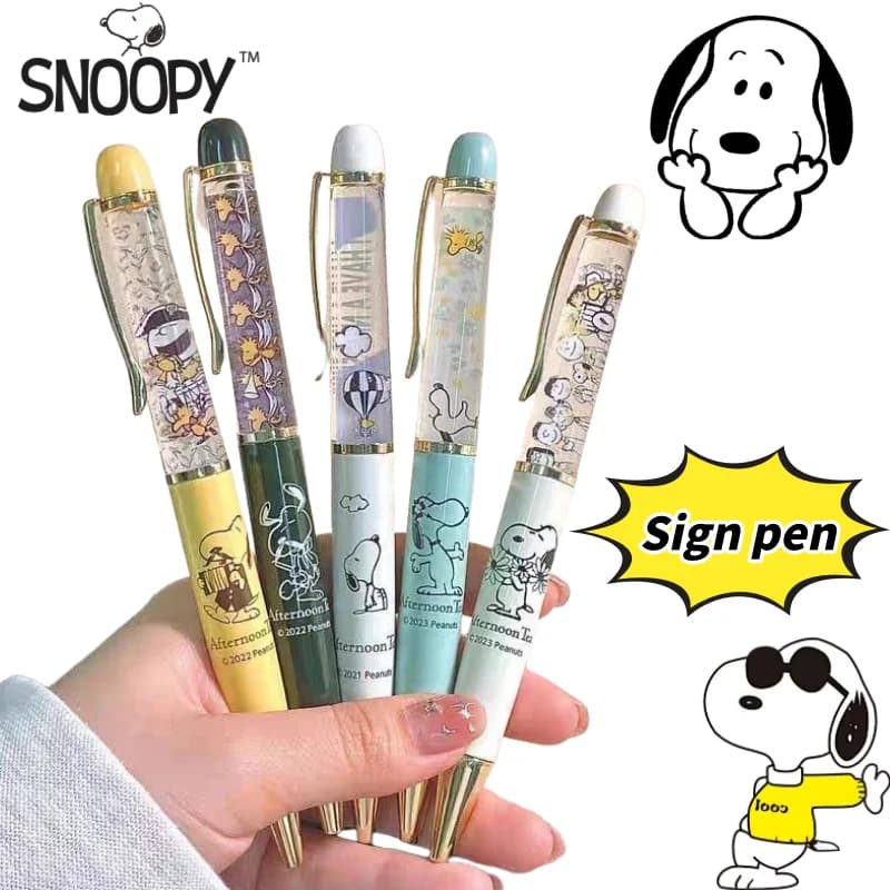 Snoopy Woodstock carino kawaii creativo anime merce penna firma penna gel cartone animato personalizzato ad alta aspetto alla moda