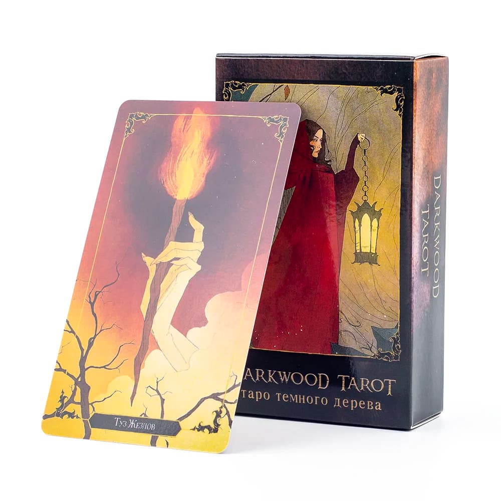таро alexa onderdelen eus darkwood tarocchi 78 carte mazzo visioni russe divinazione edizione mazzo giochi da tavolo 10.3x6 cm