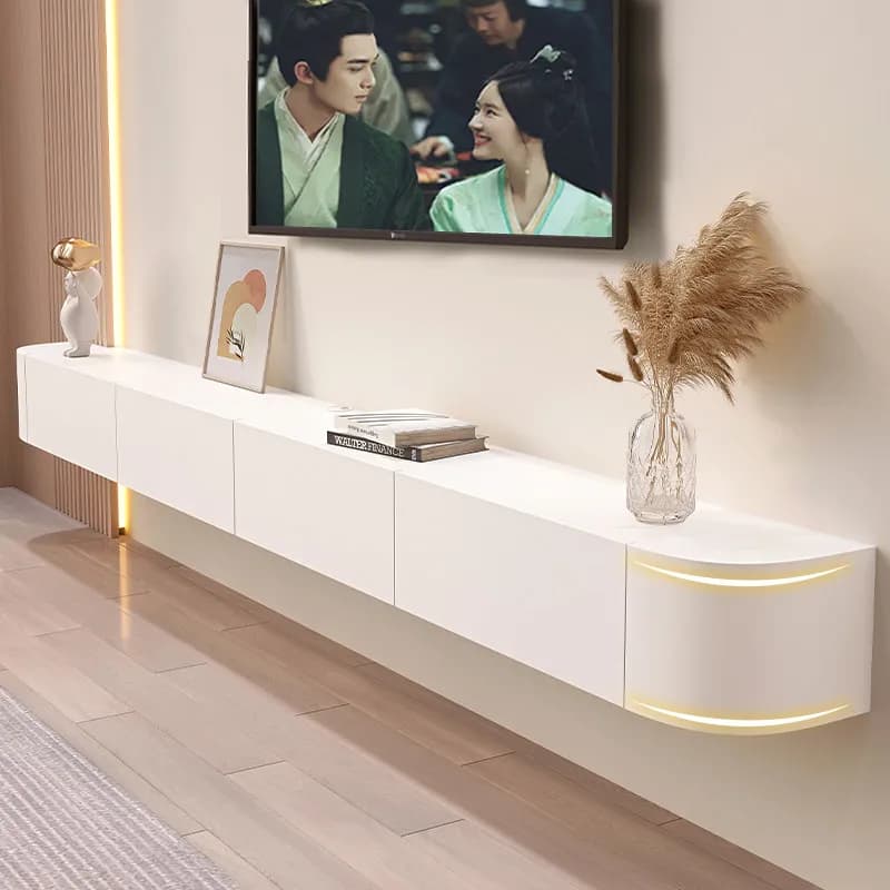 Mobili TV Sospesi Rustici per Soggiorno, Stile Nordico Moderno, Eleganti e di Tendenza, Mobili TV Premium in Stile Francese