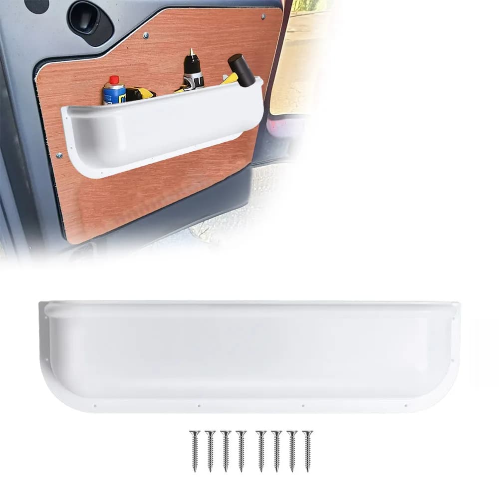 Scatola portaoggetti per porta RV, van, camper, universale, con tasca portaoggetti, scaffale, porta attrezzi, organizer in plastica per porta a soffietto, accessori per camper