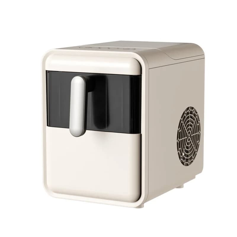 Macchina per il Ghiaccio Portatile 15KG/Giorno - Mini da Banco per Casa/Dormitorio/Ufficio, Spegnimento Automatico, Perfetta per Caffetterie/Saloni di Tè (Bianca)