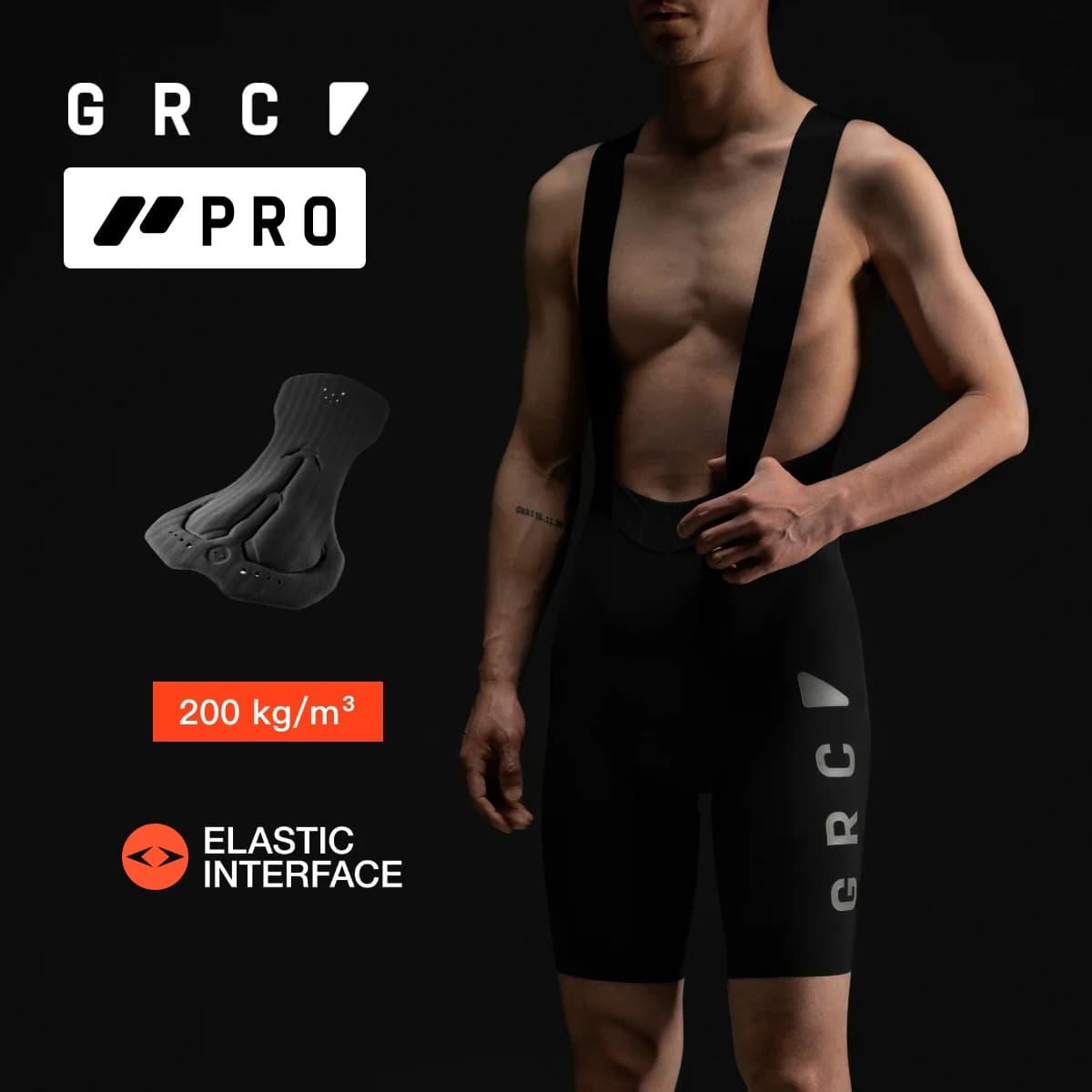 GRC Cycling Apparel Men's Race Pro Bib Shorts SS26
