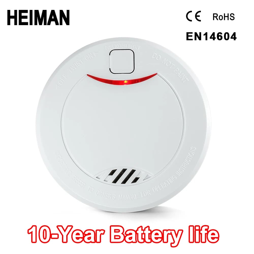HEIMAN indipendente allarme incendio rivelatore di fumo casa di alta sensibilità sensore di sistema di protezione di sicurezza Senza Fili mini Portatile