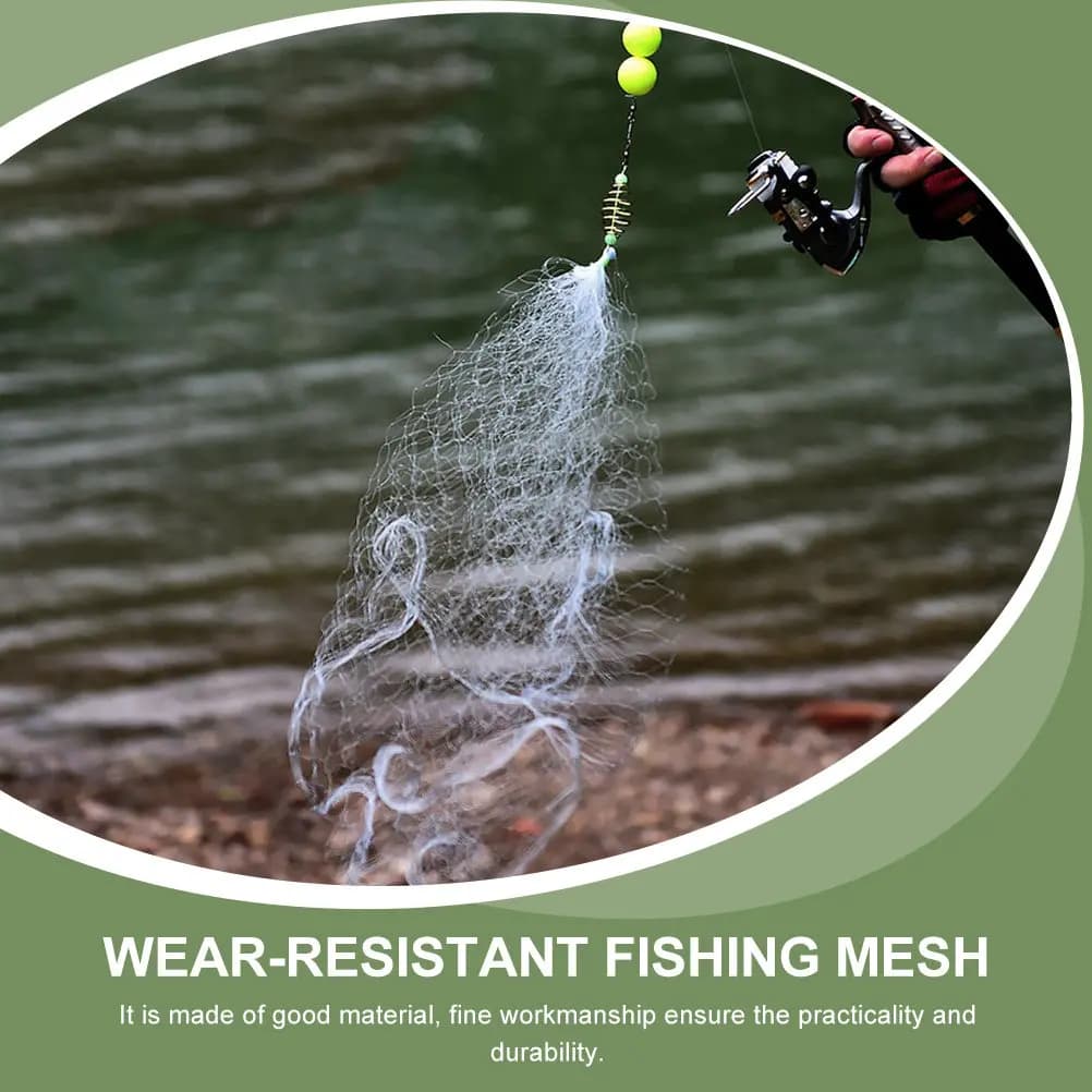 Rete da pesca professionale da 4 pezzi, resistente all'usura, portatile, comoda, multifunzione, accessorio per la pesca all'aperto