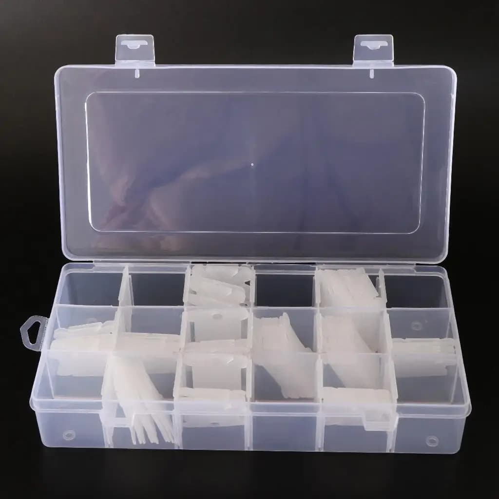 Embroidery Floss Bobbin Organizer Storage Box 18 Grid Case for Thread Cross Stitch Crochet Yarn and Sewing