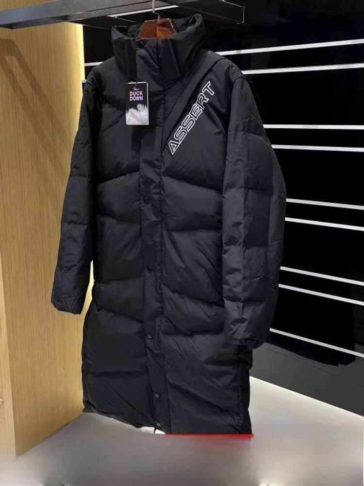 Giacca Invernale da Uomo Coreana 1400, Spessa e Termoisolante, con Cappuccio, Imbottita in Piuma, alla Moda, Lunghezza Media, per Uso Casual
