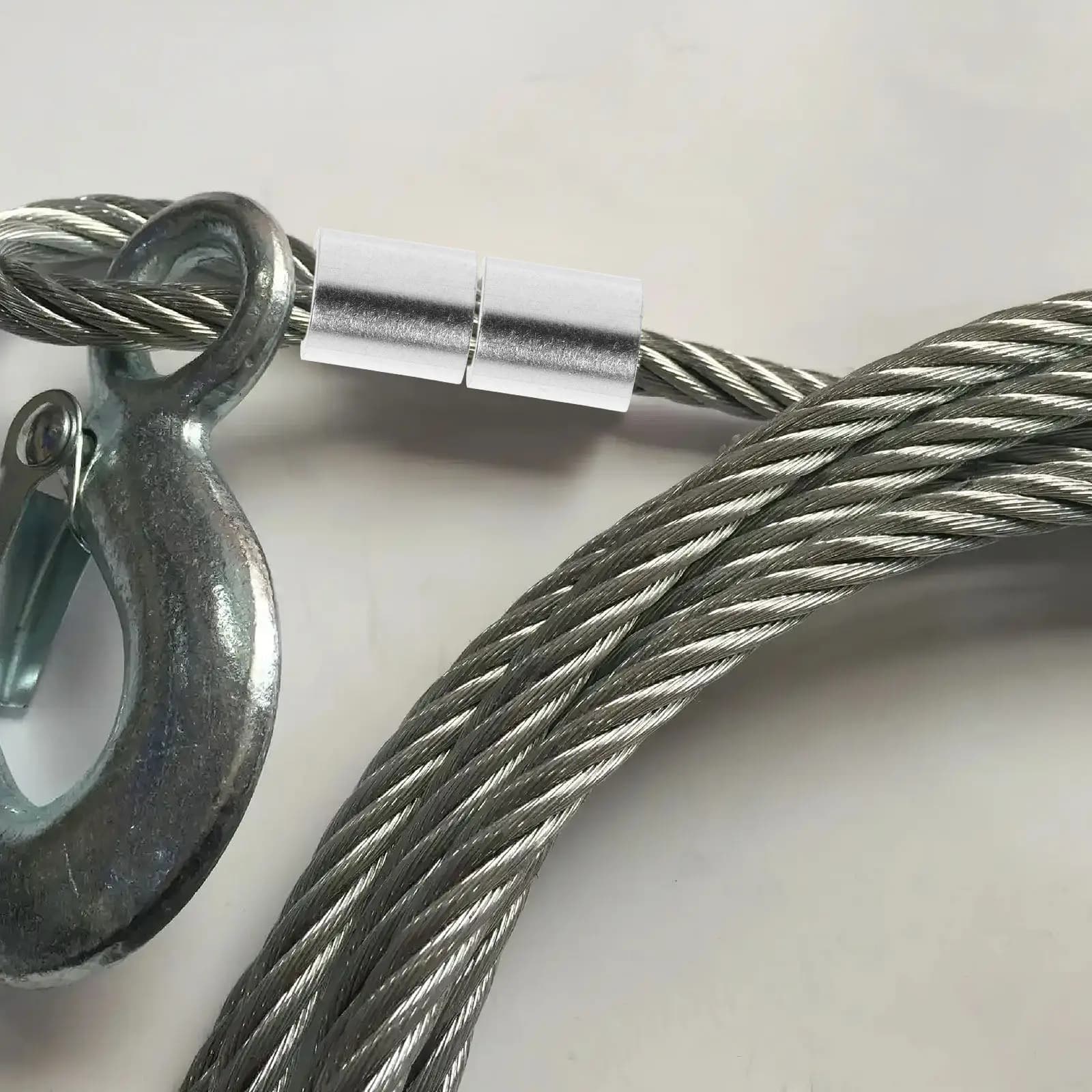 400 Pezzi Morsetti per Cavi in Acciaio con Tubi in Alluminio per Fissaggio e Tensionamento di Funi Metalliche, Ideali per Edilizia, Nautica, Aviazione, Facili da Usare