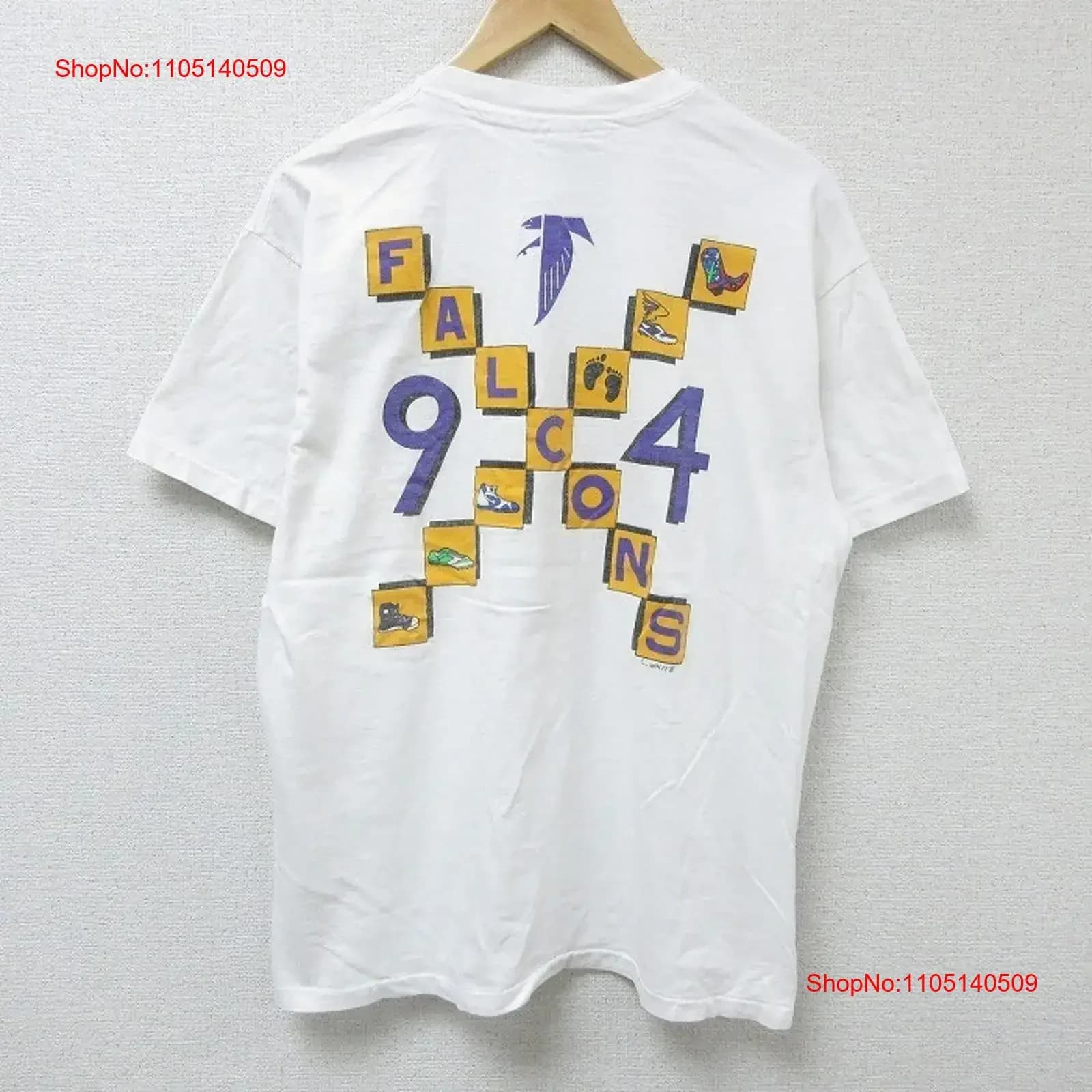 L Haynes T-shirt vintage da uomo anni '90 Falcon Cotton Girocollo vintage Lavato Versatile streetwear Comodo abiti firmati