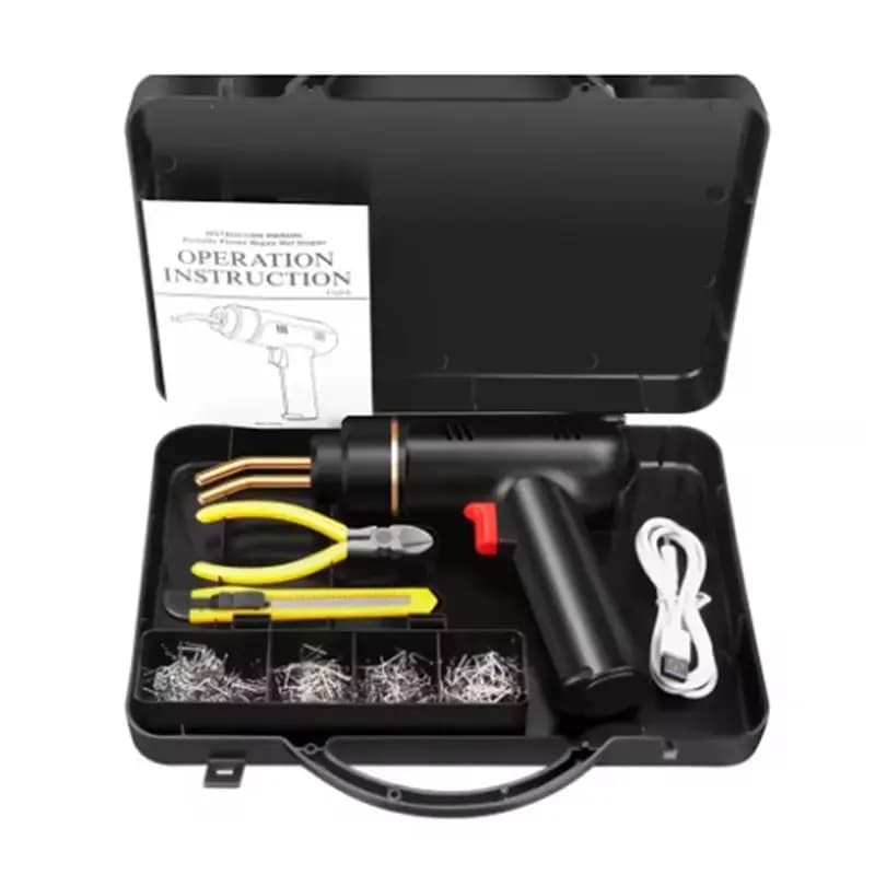Kit di Riparazione Paraurti Auto A98E-200W 5000Ahm, Macchina per Saldatura Plastica, Set di Utensili per Saldatura Plastica