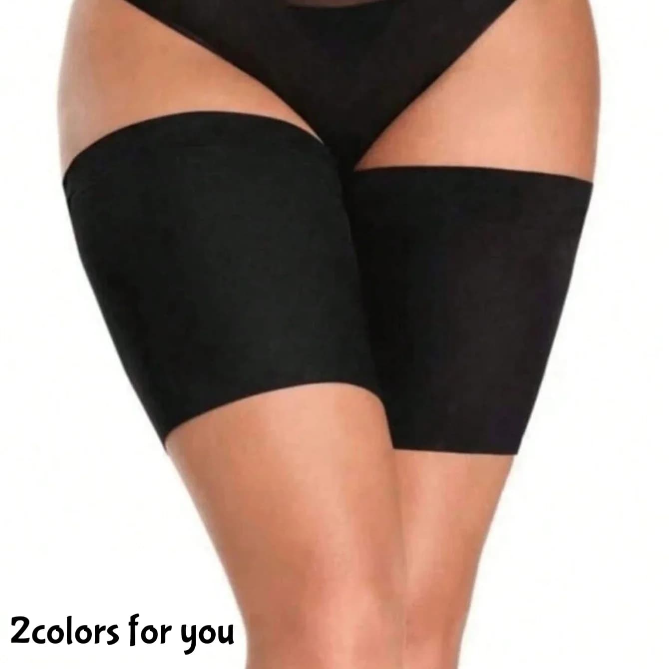2 pcs anti-friction covers for thigh women compression anti-slip strips for thigh fabric elastic straps for legs for outdoor sports run