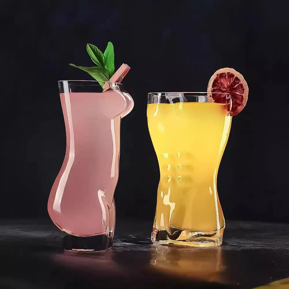 Sexy Donne Nude Boccale di Birra 3D Divertente Partito Corpo Occhiali Scherzo Uomo Mischief Cocktail Tazza di Vino Per Il Bar Casa Verre A Vin Bicchiere
