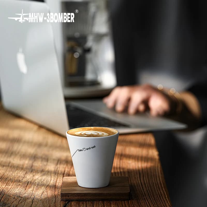 MHW-3BOMBER Tazze da caffè in ceramica da 120 ml Tazze da tè Set di tazze da caffè delicate e durevoli Chic Cafe Home Accessori per caffè espresso Strumento barista