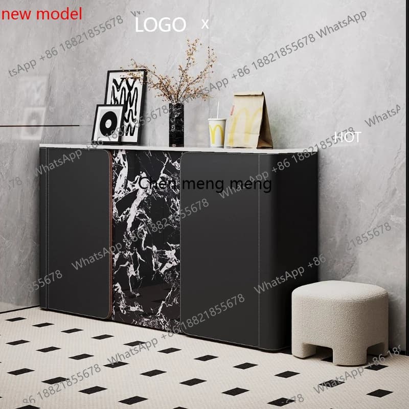 Organizzatore per scarpe di lusso con ripiani in pelle, scarpiera, armadietto portaoggetti, scaffale, mobili da soggiorno, armadi F13