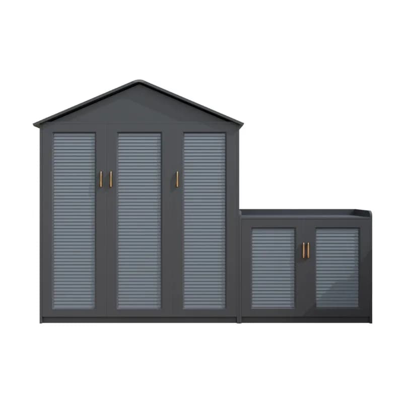 Outdoor cabinet in aluminum alloy sun protection waterproof garden courtyard balcony rain shower cabinet various cabin storage cabinet
