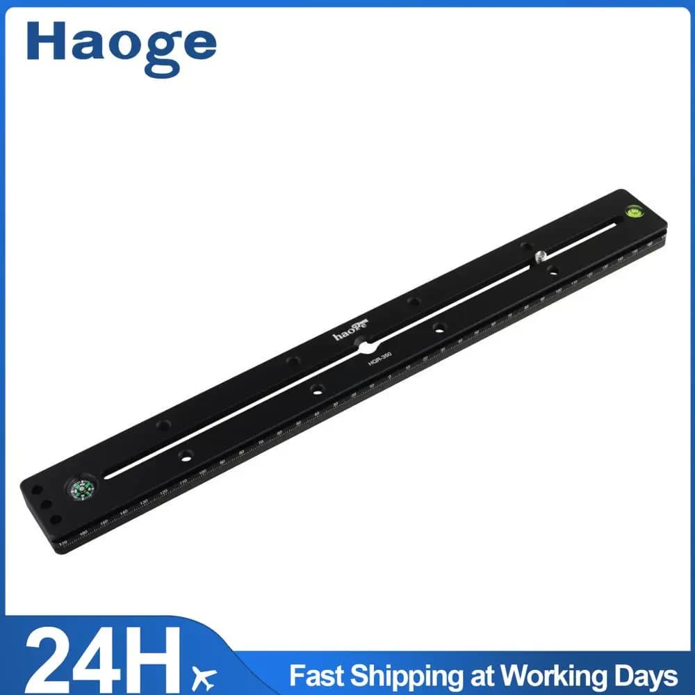 Haoge hg-350 millimeters Multi-purpose Double A Coda di Rondine Long A Sgancio Rapido Extender Binario di Scorrimento Piastra per la macchina Fotografica Treppiedi Ballhead Morsetto fit Arca
