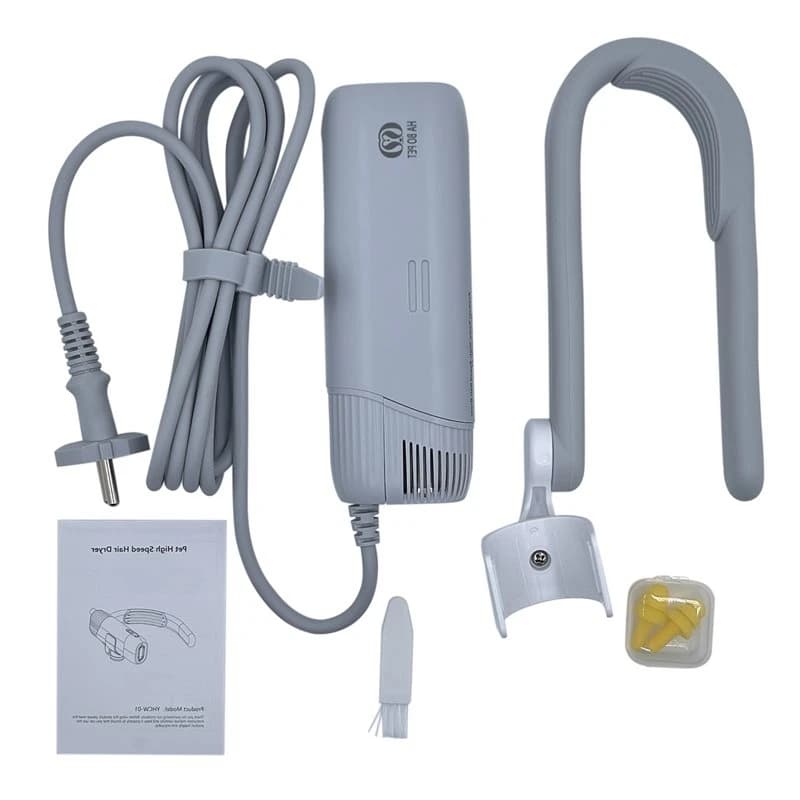 Adjustable Neck Hanger For Pet Hair Dryer, Hands-Free Dog Dryer Portable For Pet For Grooming Salon EU Plug