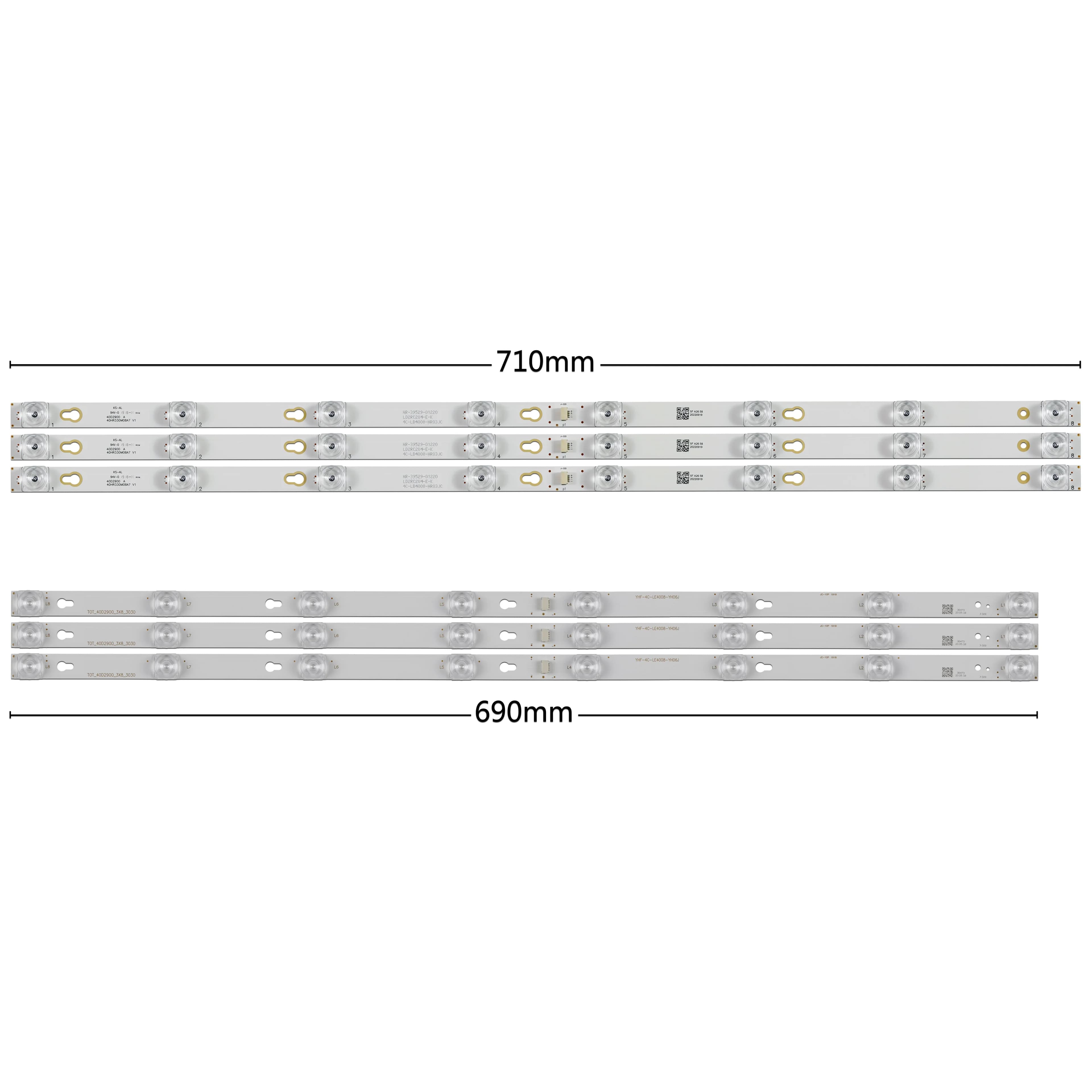 Striscia di retroilluminazione a LED L40F3301B 40L2600 40A730U L40D2900CA LED40D2900AS L40D2900A F40D4021 F40D4026 LED40D2900S CDH-LE40SMART10