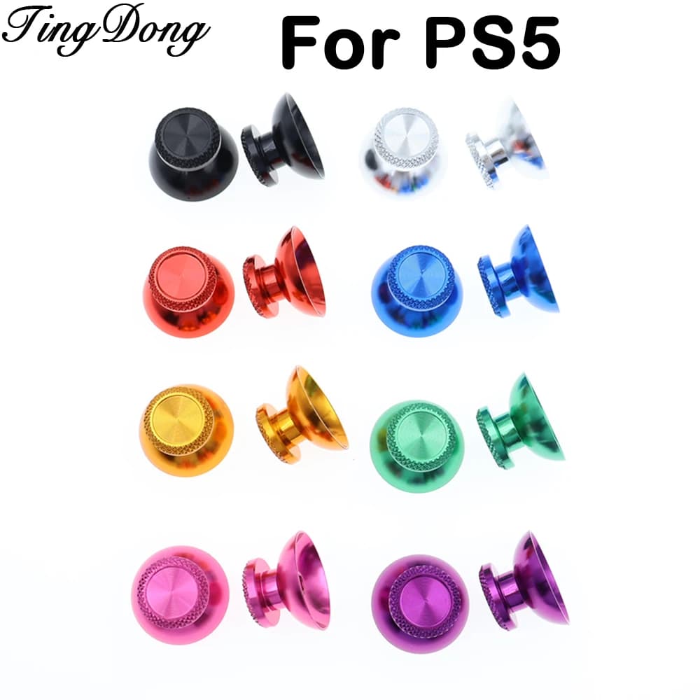 1 Paio di Cappucci Analogici 3D in Lega Metallica per Joystick PS5 DualSense 5, Accessori per Thumbstick