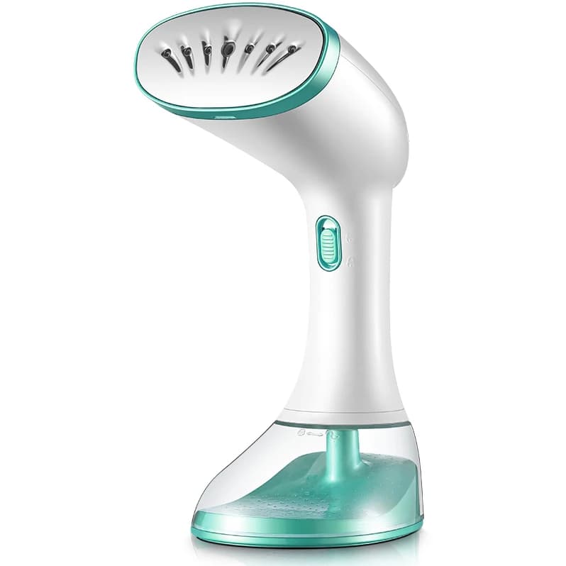 Ferro da stiro a vapore portatile per indumenti da abbigliamento, design muto da 1500 W, calore rapido, ferro da stiro a vapore portatile