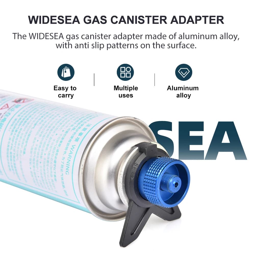 Outdoor Camping Long Gas Tank Adapter Aluminum Alloy Bracket Design Easy to use Non-slip Design Essential Products for Outdoor