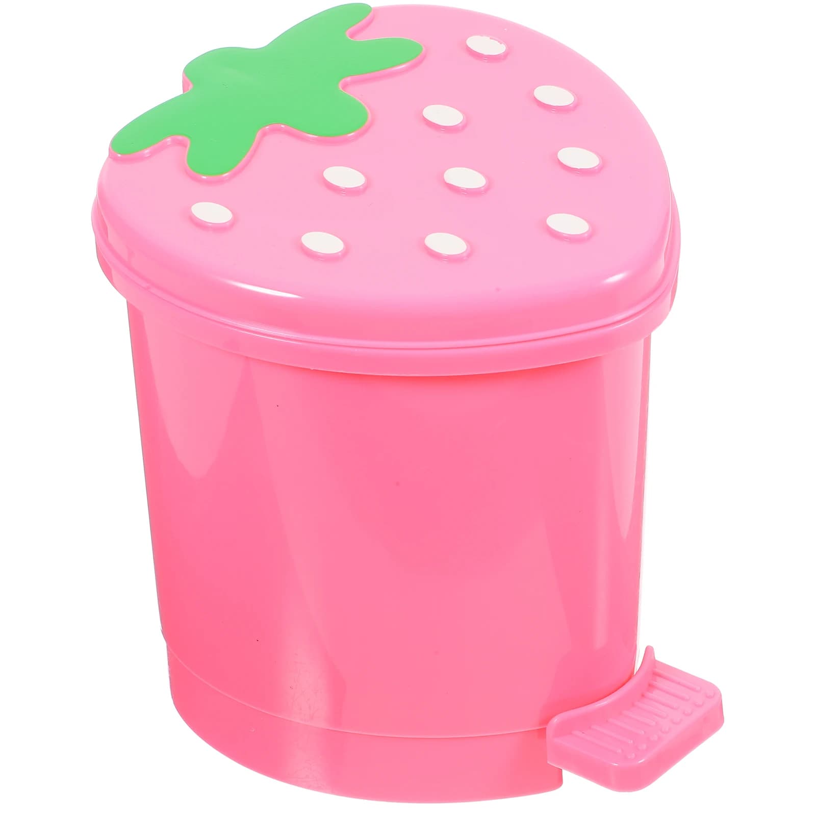 Simpatico Mini contenitore per immondizia sigillante con coperchio cestino per rifiuti Pop-Up alla fragola Mini cestino per rifiuti da tavolo per la casa cestino per rifiuti