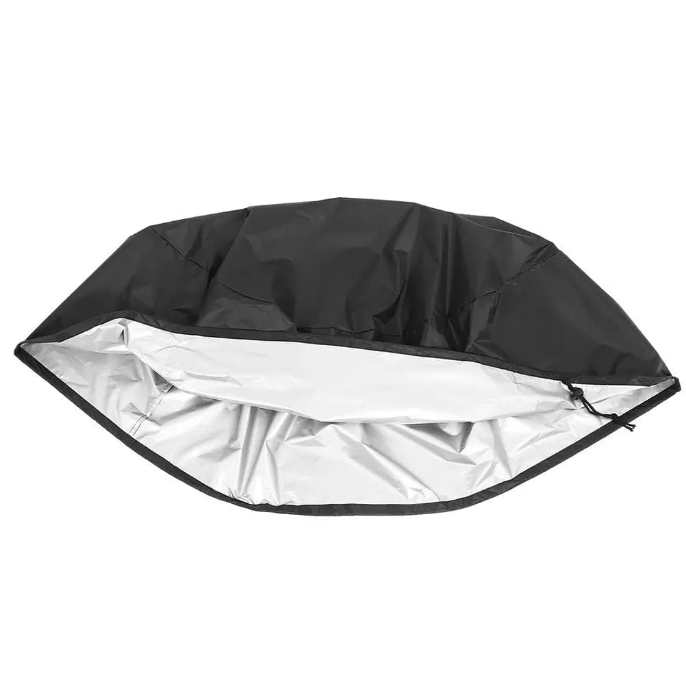 210D Waterproof Grill Cover Heavy Duty Round Fit for Kettle Bbq Dome Smoker Gas Grill Outdoor Cooking Weatherproof Patio Camping