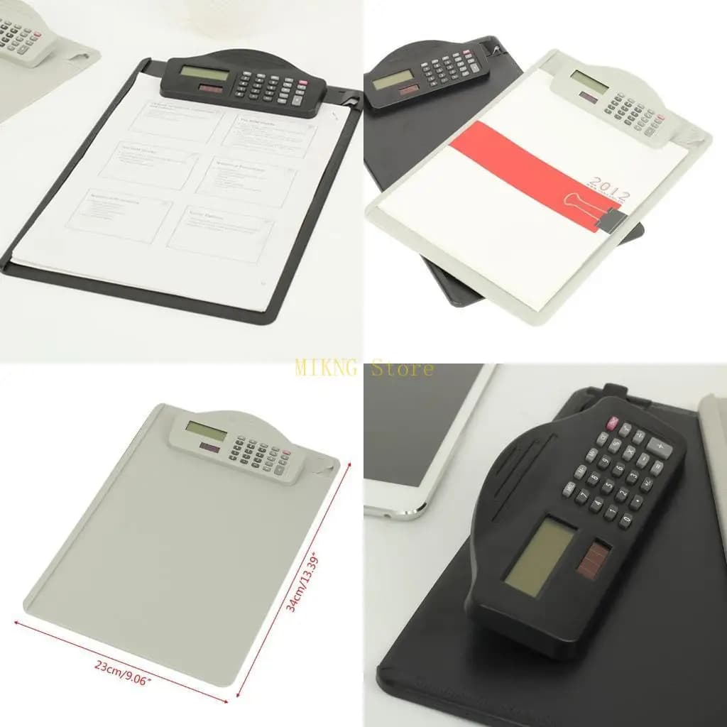 Portablocco in plastica con calcolatrice, blocco note, cartelle portadocumenti, migliore vendita