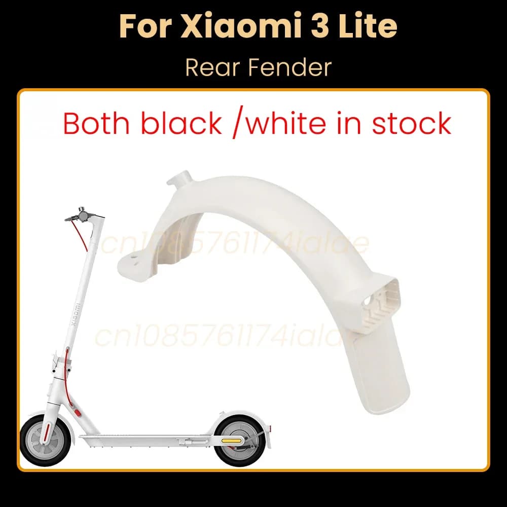 Parafango posteriore per scooter elettrico per Xiaomi 3 lite Mi3 Lite Kickscooter Parafango Ruota posteriore Freno Pneumatico Splash Guard Parte di ricambio