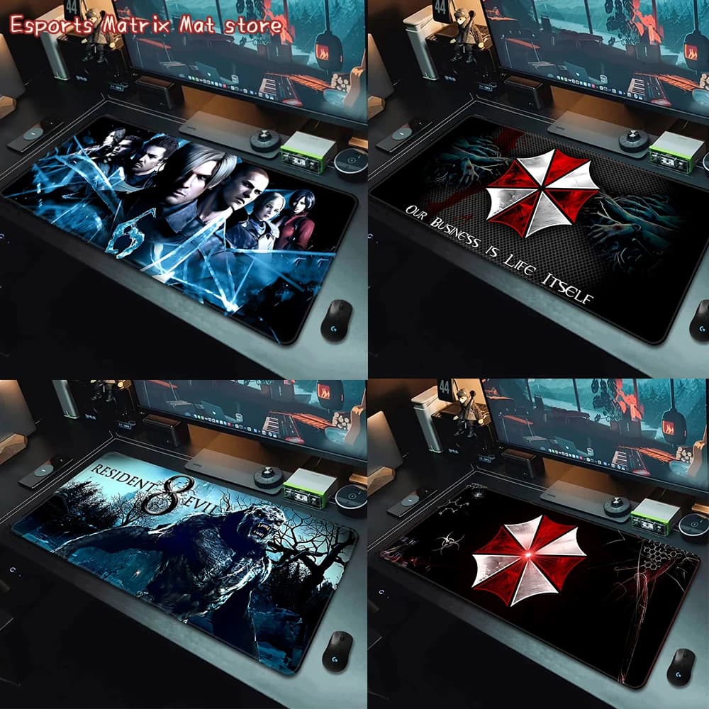 Mouse Hot Movies Resident Evil, HD Printing, for Gamer, with Locked Edge, Anti-slip, for Keyboard and PC Desk