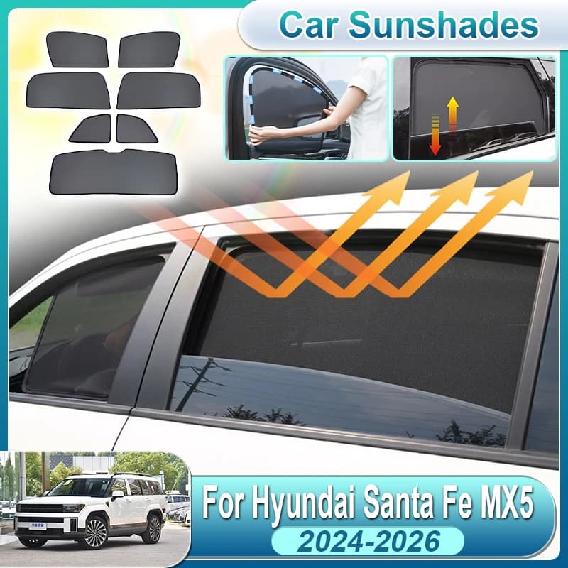 Accessori per Hyundai Santa Fe MX5 2024 2025 2026, Copertura Parasole in Rete per Parabrezza Anteriore, Protezione Visiera Solare, Accessori Auto