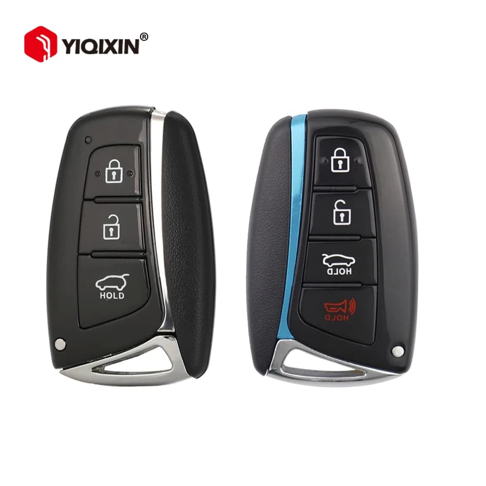 Guscio chiave auto YIQIXIN per Hyundai Genesis Santa Fe 2012-2018 Equus Azera, guscio chiave telecomando smart con lama non tagliata, ricambio