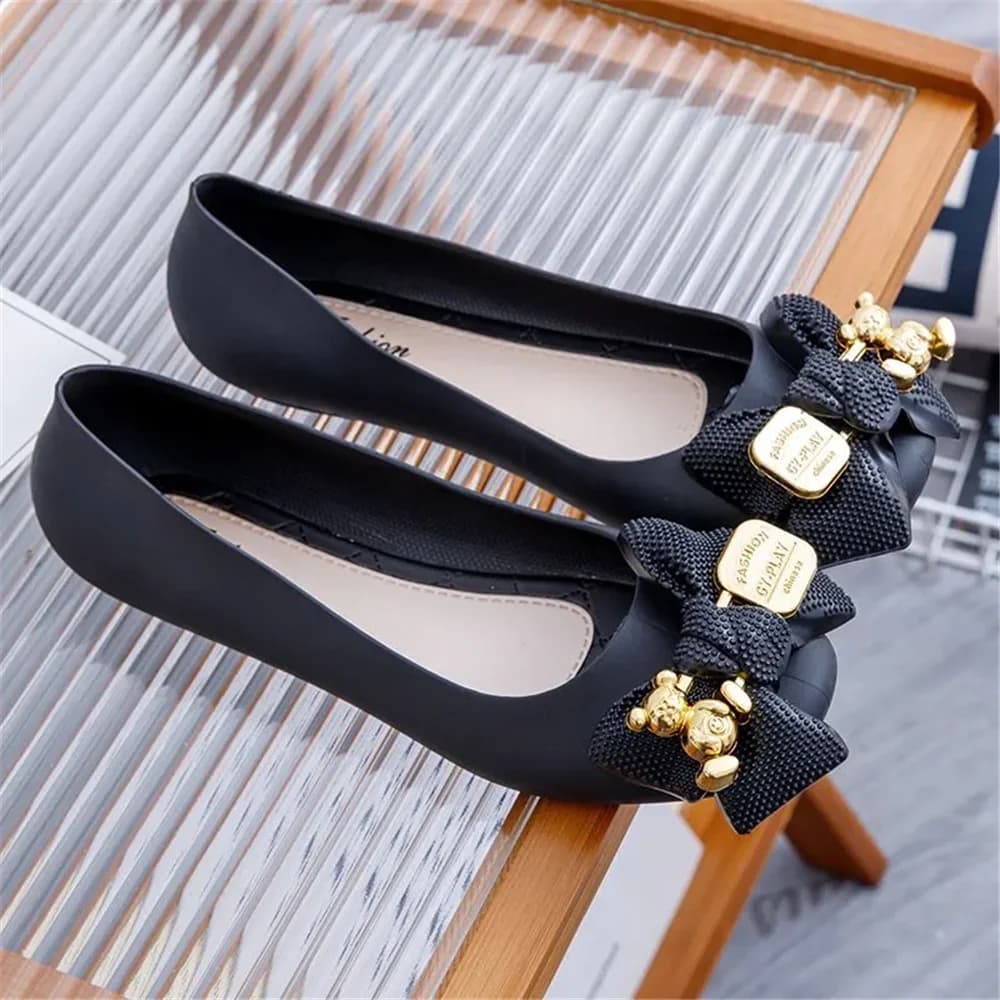 zapatos de mujer fashion woman antiskid rubber tonda comfort slip on bowillon shoes low lady moccassini comfort classic c605