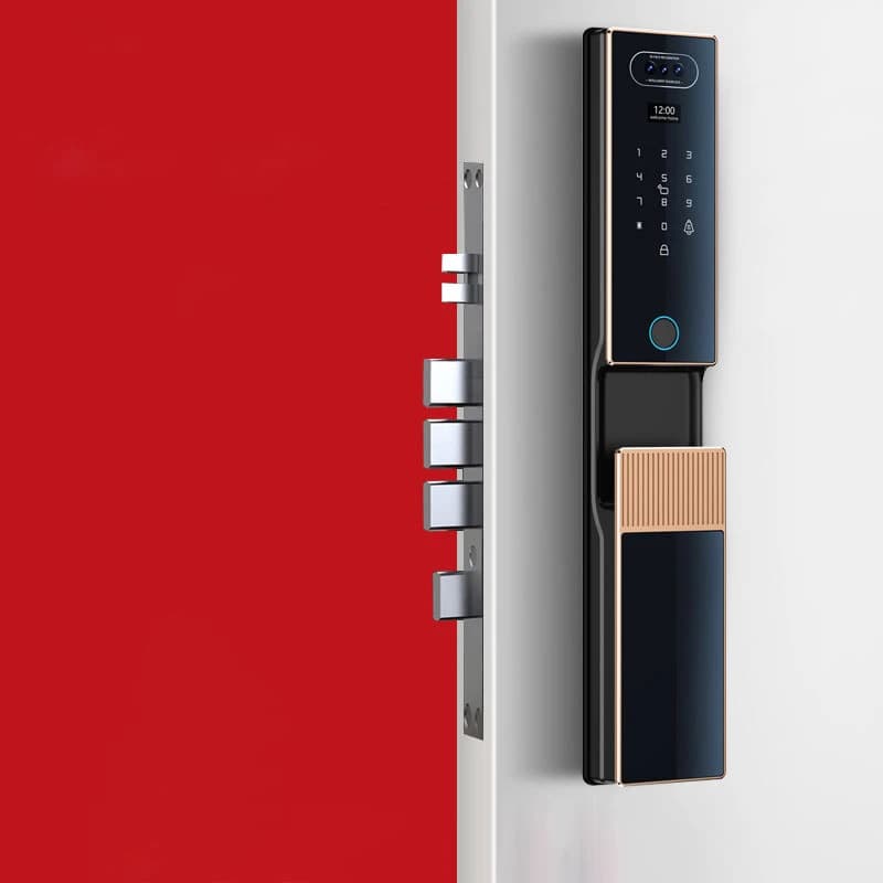 EGFirtor Riconoscimento facciale Smart Door Lock Impronta digitale WIFI APP Controllo remoto Cancello di sicurezza domestica Serratura elettronica con cilindro