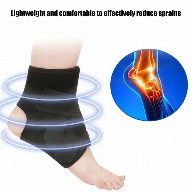 Tutore per caviglia, supporto per caviglia a compressione regolabile per lesioni sportive da uomo e da donna, supporto per caviglia per corsa pallavolo