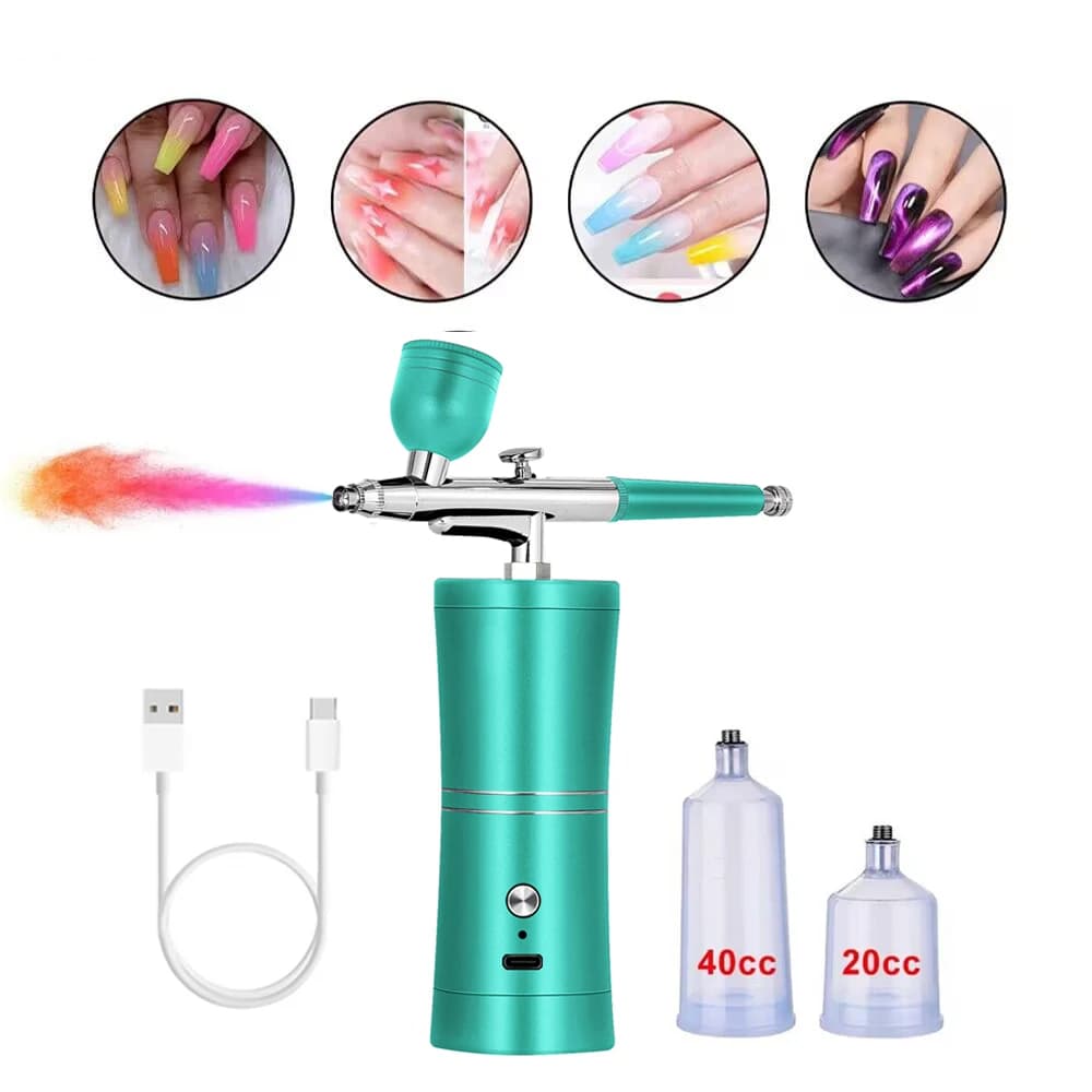 Compressore per cintura per unghie con spazzola d'aria compressore per unghie con spazzola d'aria portatile compressore per spazzola d'aria artigianale per pittura per unghie
