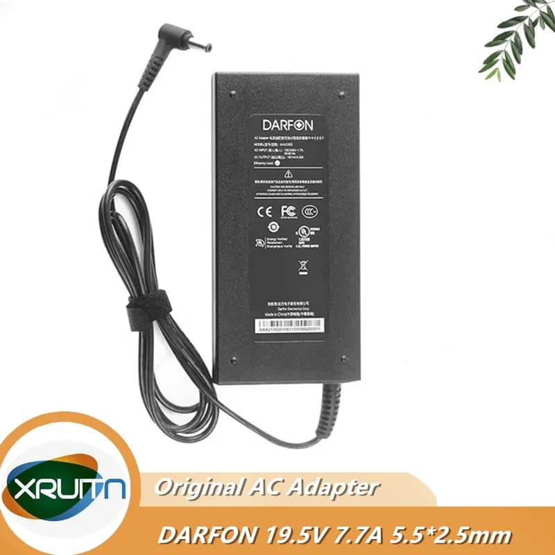Caricatore adattatore CA originale DARFON BAA51950 19,5 V 7,7 A 150 W per alimentatore per laptop MSI GL62M GE72 5,5 * 2,5 mm