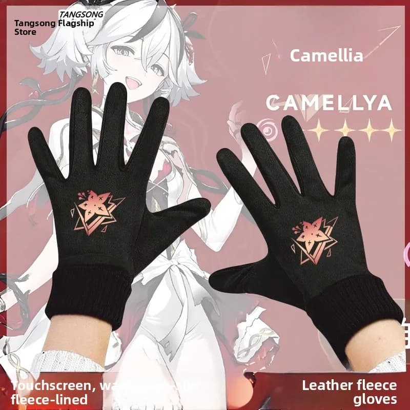 Unisex Winter Cycling Gloves with Pile Lining, Compatible with Touchscreen, Tang Song Collection 2025