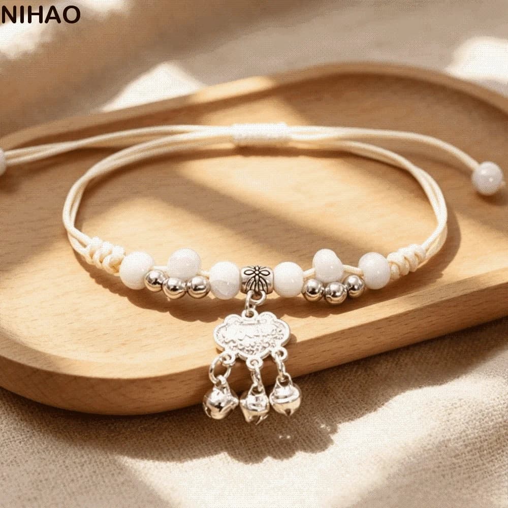 Art String Hand Rope Tassel Bracelet Male and Female New Safe Lock Bracelet Centenary Safe Lock Bracelet Gift