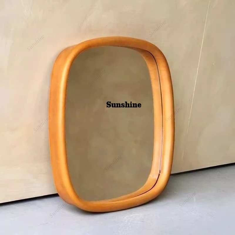 Specchio decorativo da ingresso di lusso, a forma irregolare, per bagno, da parete, a forma speciale.