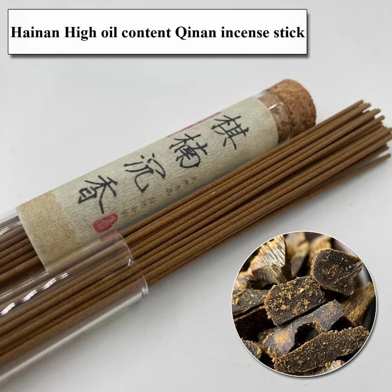 Incenso Naturale Qi Nan Hainan Agarwood 10g, Autentico, per Casa e Interni, Calmante, Favorisce il Sonno, Purifica l'Aria, Fragranza Duratura