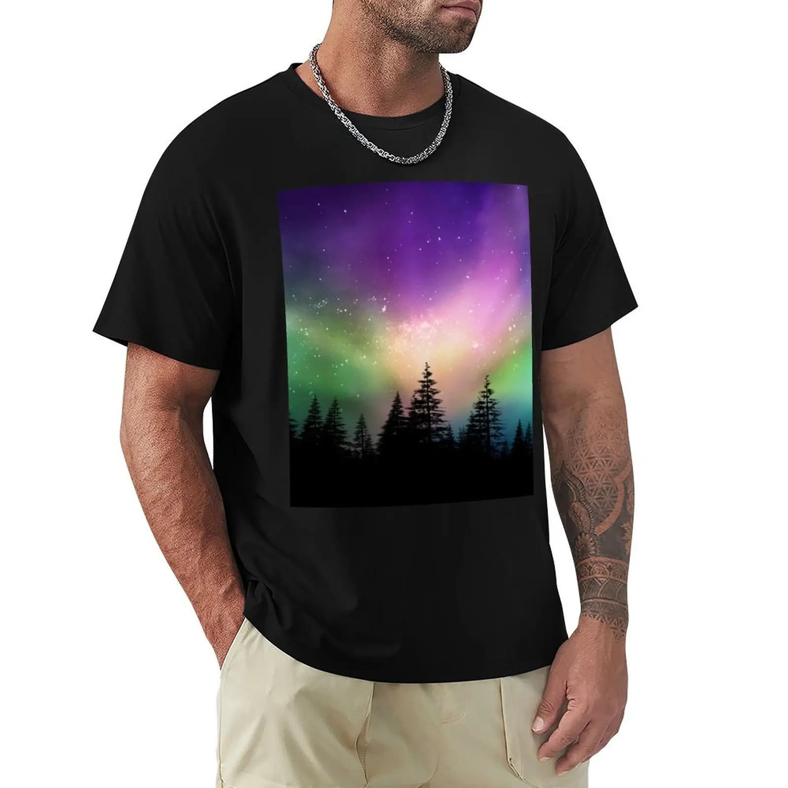 T-shirt Northern Lights 1 T-shirt casual di Halloween