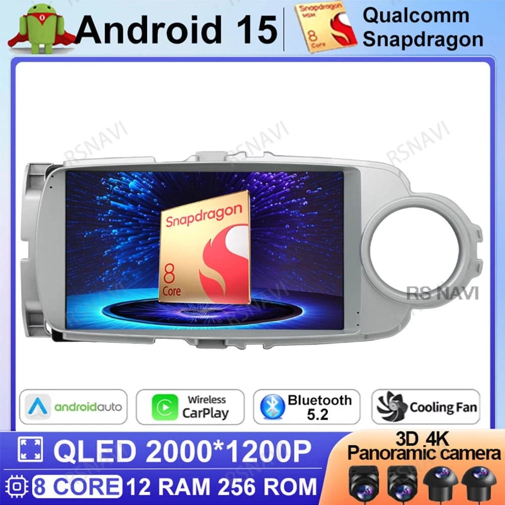 Android 15 Car Radio For Toyota Yaris 2012 2013 2014 2015 2016 2017 Viedo Player BT Head Unit Stereo Autoradio 4G LTE GPS DVD